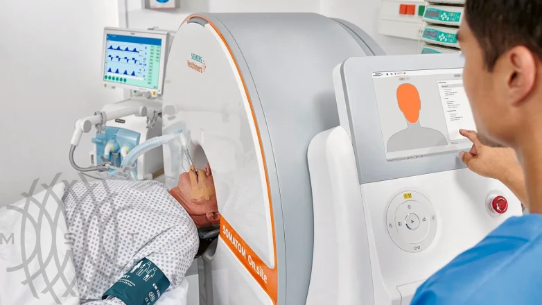 Siemens SOMATOM On.site Мобильный компьютерный томограф для исследований головы